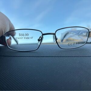 GUESS Kids GU9101-3 J14 Gunmetal Metal Frame Clear Demo Lens Eyeglasses